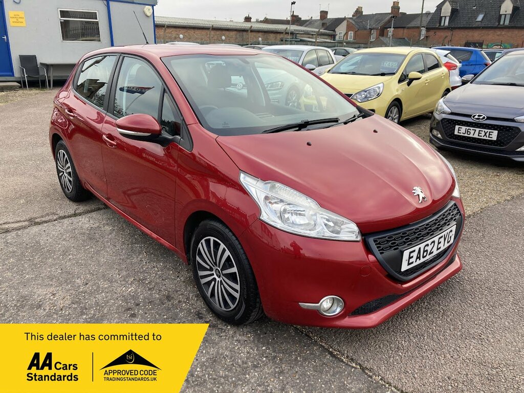 Compare Peugeot 208 Hatchback 1.2 Vti Access 2012 EA62EYG Red