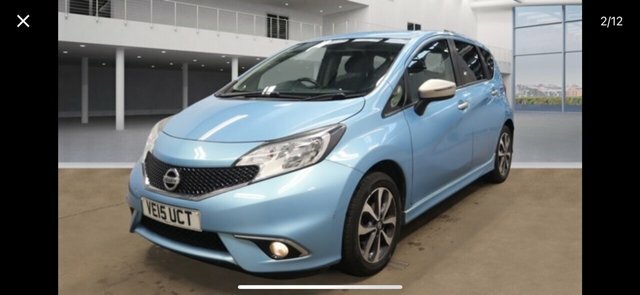 Compare Nissan Note 1.2L N-tec 80 Bhp VE15UCT Blue