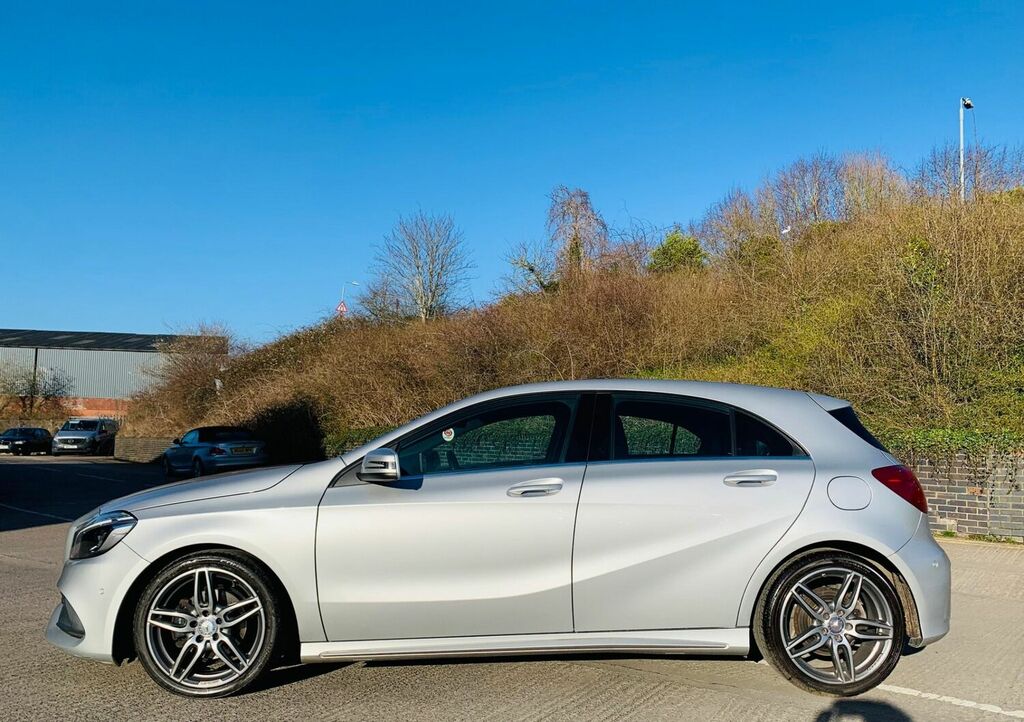 Compare Mercedes-Benz A Class Hatchback 1.6 A180 Amg Line Premium Euro 6 Ss HJ16VNU Silver