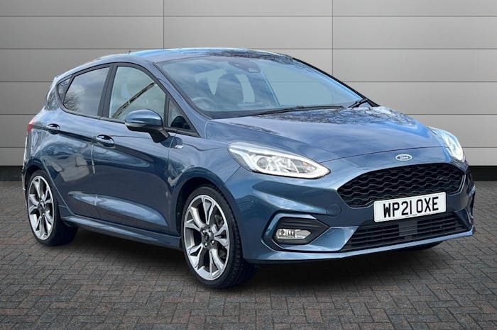 Compare Ford Fiesta 1.0T Ecoboost Mhev St Line X Edition Hatchback WP21OXE Blue