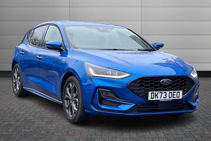Compare Ford Focus 1.0T Ecoboost Mhev St Line Hatchback Hy DK73OEO Blue