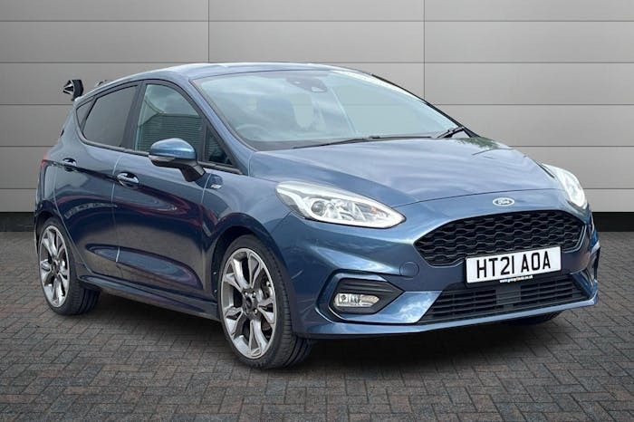 Compare Ford Fiesta 1.0T Ecoboost Mhev St Line X Edition Hatchback HT21AOA Blue
