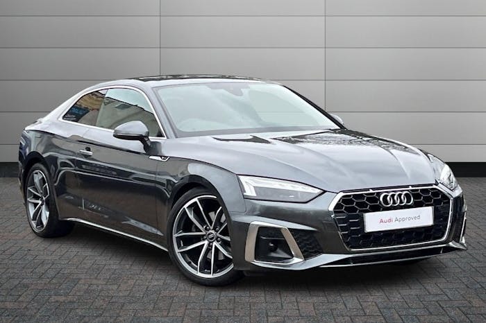 Compare Audi A5 2.0 Tfsi 35 S Line Coupe S Tronic 150 LM73KZO Grey