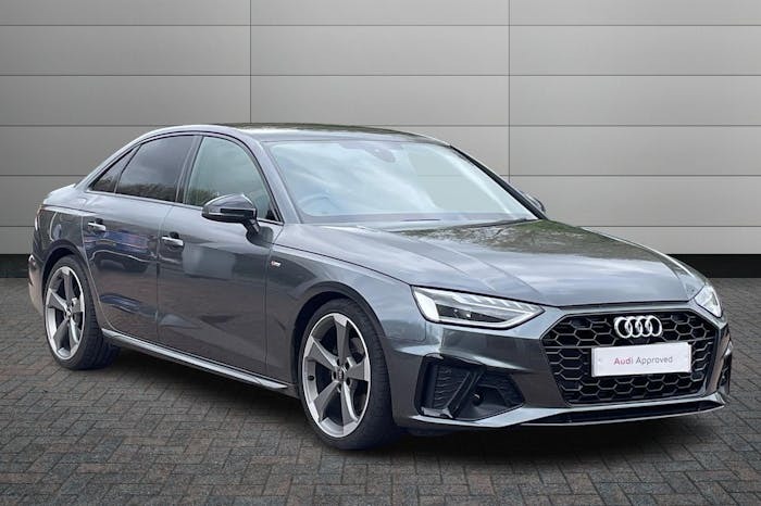 Compare Audi A4 2.0 Tfsi 40 Black Edition Saloon S Tron EX20WGO Grey