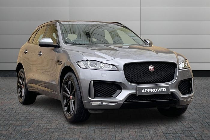 Compare Jaguar F-Pace 2.0 P250i Chequered Flag Suv Awd RF69LZK Grey