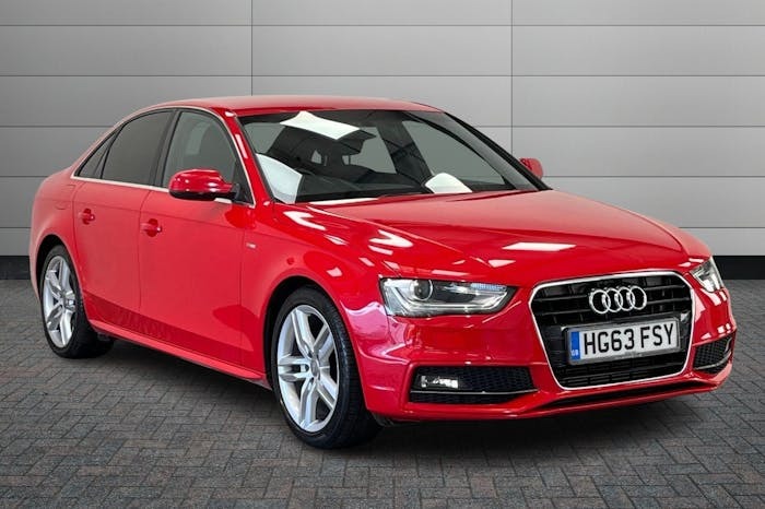 Audi A4 2.0 Tdi S Line Saloon 150 Ps Red #1
