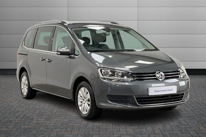 Compare Volkswagen Sharan 2.0 Tdi Se Nav Mpv 150 Ps PK69WKD Grey