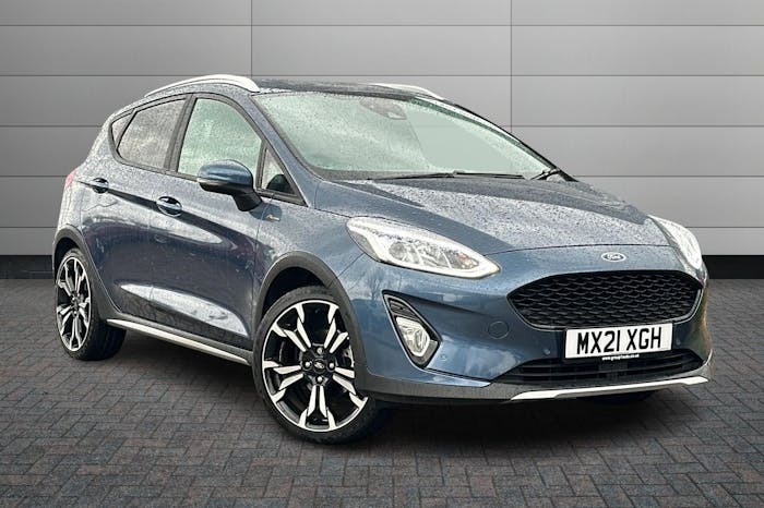 Compare Ford Fiesta 1.0T Ecoboost Active X Edition Hatchback Petro MX21XGH Blue