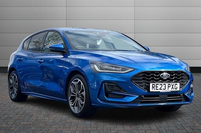 Compare Ford Focus 1.0T Ecoboost Mhev St Line X Hatchback RE23PXG Blue
