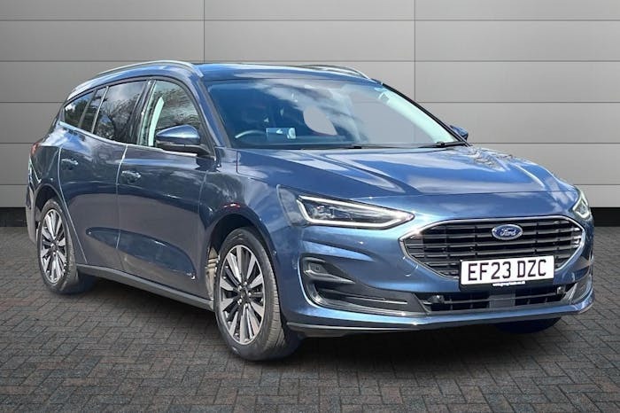 Compare Ford Focus 1.0T Ecoboost Mhev Titanium X Estate Hy EF23DZC Blue