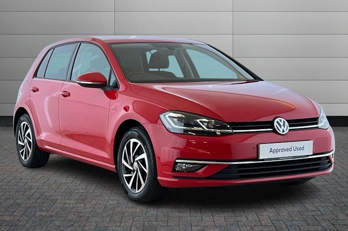 Compare Volkswagen Golf 1.0 Tsi Match Edition Hatchback AO20DME Red