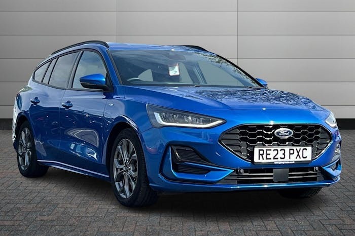 Compare Ford Focus 1.0T Ecoboost St Line Estate 1 RE23PXC Blue