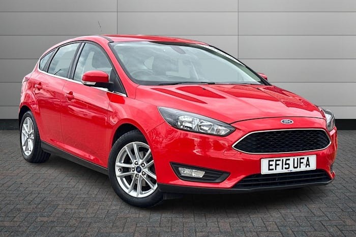 Compare Ford Focus 1.6 Zetec Hatchback Powershift 125 Ps EF15UFA Red