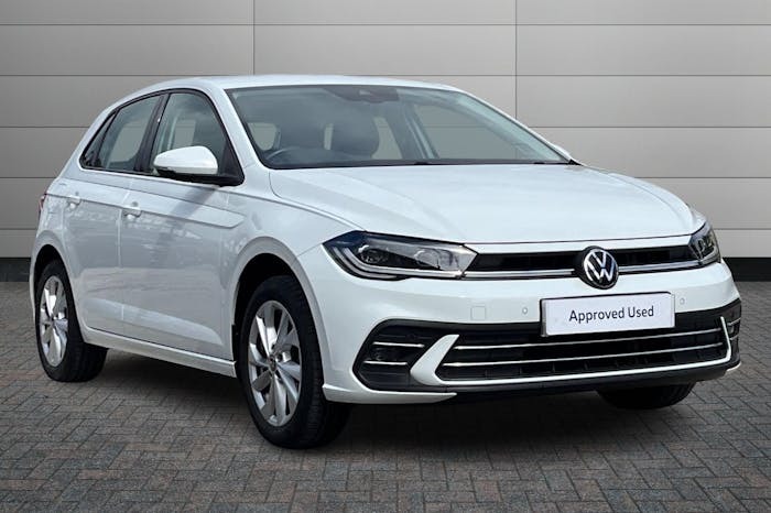 Compare Volkswagen Polo 1.0 Tsi Style Hatchback 95 Ps LV71XOX White