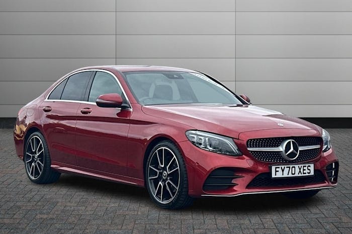 Compare Mercedes-Benz C Class 2.0 C220d Amg Line Premium Saloon G T FY70XES Red