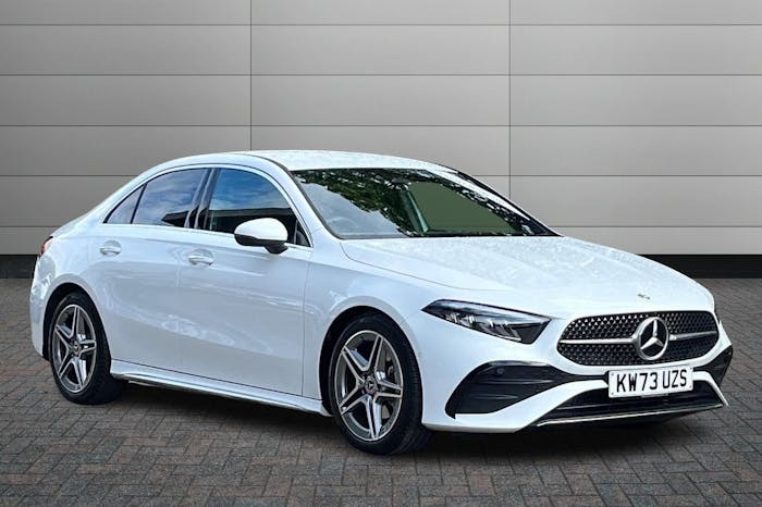 Compare Mercedes-Benz A Class 1.3 A200h Mhev Amg Line Executive Saloon Pet KW73UZS White