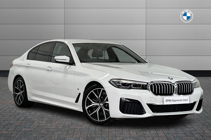 Compare BMW 5 Series 2.0 520D Mht M Sport Saloon Hybrid Step KR22EKY White