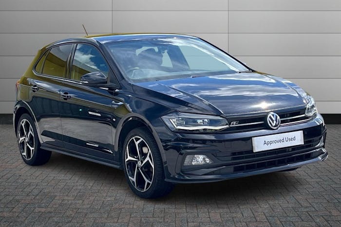 Compare Volkswagen Polo 1.0 Tsi R Line Hatchback 110 P EY70YSX Black