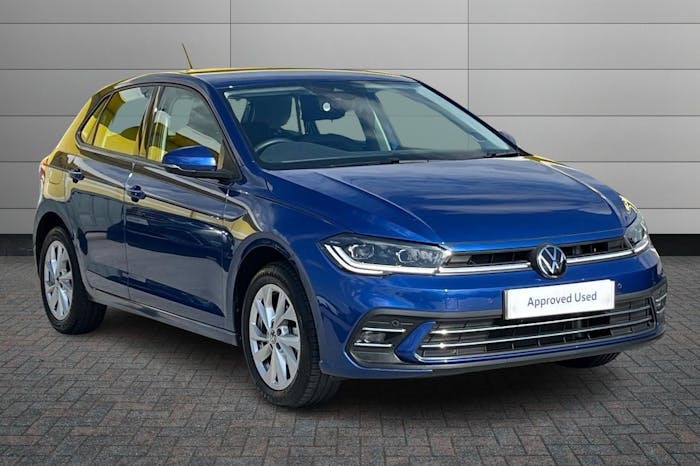 Compare Volkswagen Polo 1.0 Tsi Style Hatchback 95 Ps EK22OSU Blue