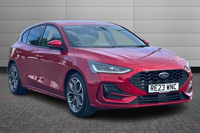 Compare Ford Focus 1.0T Ecoboost Mhev St Line X Edition Hatchback RE23WNC Red