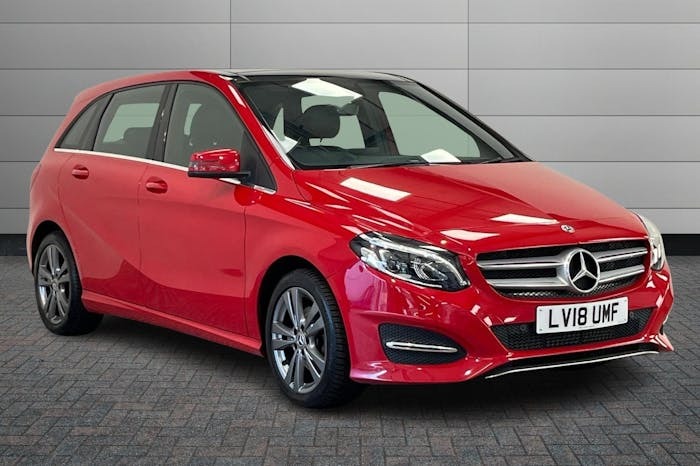 Compare Mercedes-Benz B Class 1.6 B200 Exclusive Edition Plus Mpv 7 LV18UMF Red