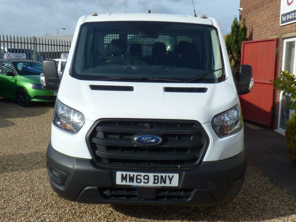 Compare Ford Transit Custom Chassis Cab 2.0 350 Ecoblue Leader Tipper 15 MW69BNY White
