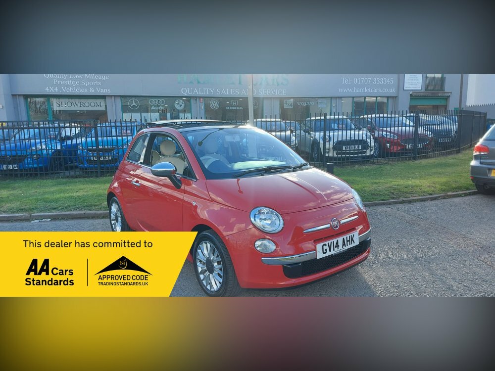 Compare Fiat 500 1.2 Lounge Start Stop GV14AHK Red