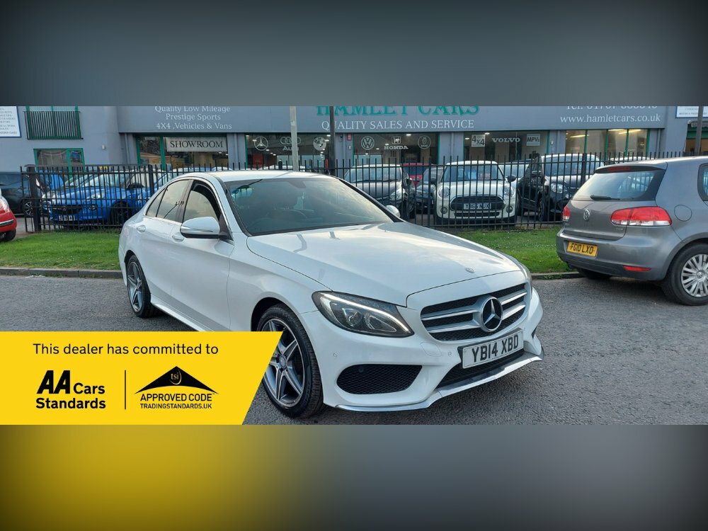Compare Mercedes-Benz C Class C200 Amg Line YB14XBD White
