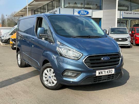 Compare Ford Transit Custom 2.0 Ecoblue 170Ps Low Roof Limited Van WN71KRO Blue