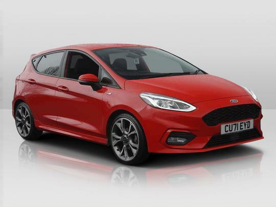 Compare Ford Fiesta St-line X Edition 1.0 Ecoboost 155Ps Mhev CU71EYD Red