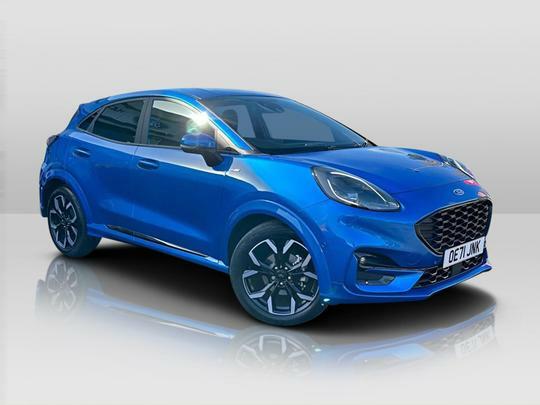 Compare Ford Puma St-line X 1.0 Ecoboost 125Ps Mhev OE71JNK Blue