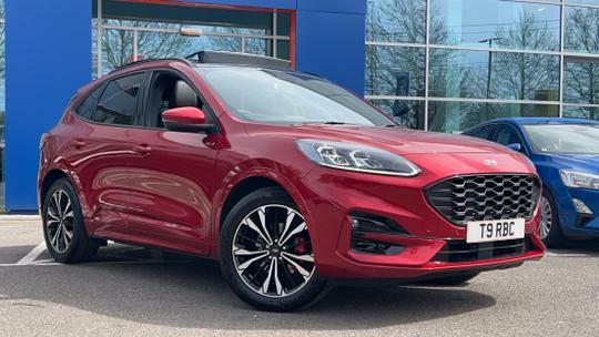 Compare Ford Kuga 2.5H Duratec St-line X Edition Suv Hybr T9RBC Red