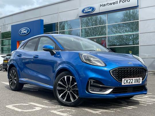 Compare Ford Puma 1.0T Ecoboost Mhev St-line Vignale Suv CK22XND Blue