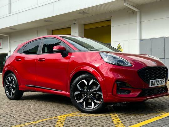 Compare Ford Puma 1.0T Ecoboost Mhev St-line X Suv Hybrid BA72CKP Red
