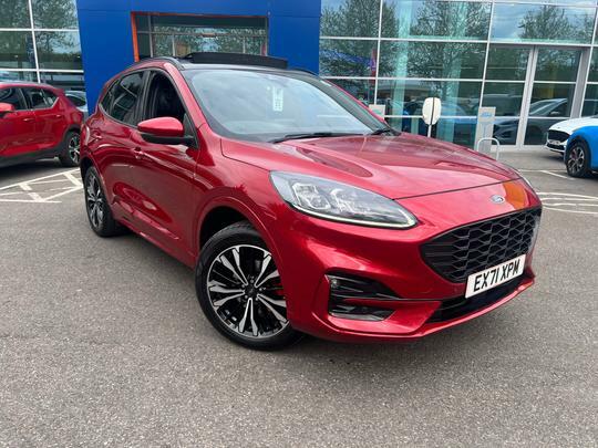 Compare Ford Kuga 2.5 Duratec 14.4Kwh St-line X Edition Suv Petr EX71XPM Red