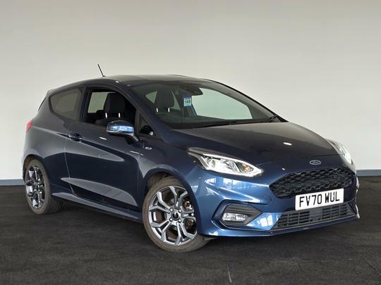 Compare Ford Fiesta 1.0T Ecoboost Mhev St-line Edition Hatchback P FV70WUL Blue
