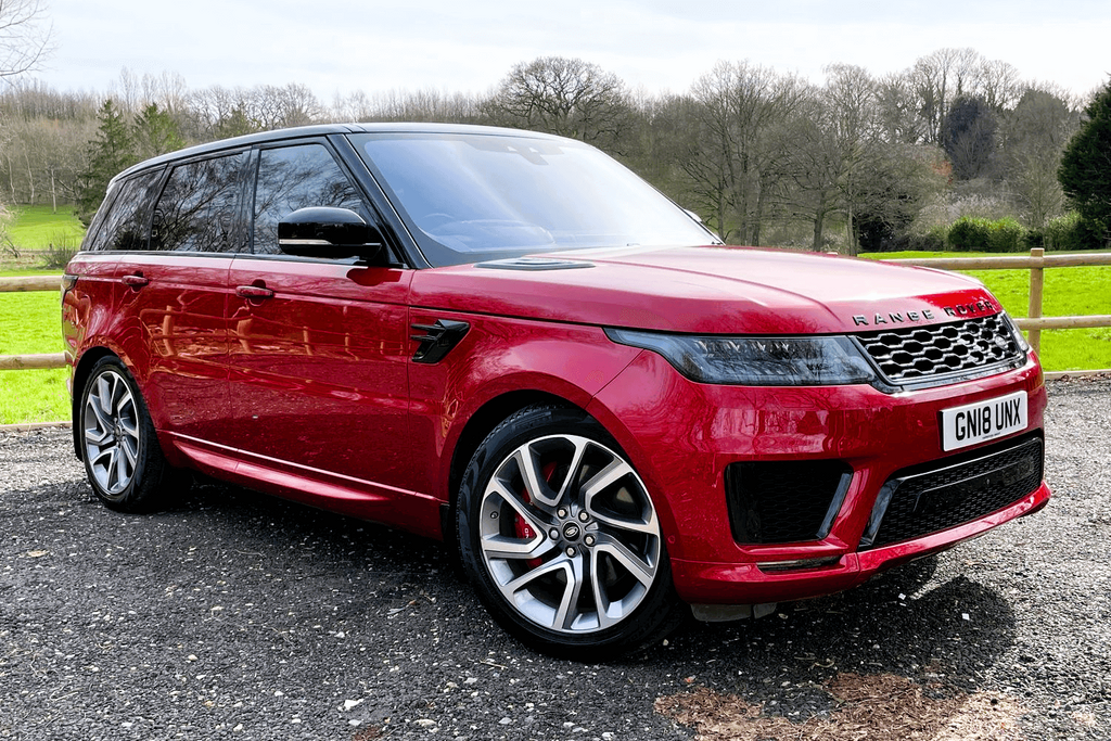 Compare Land Rover Range Rover Sport Autobiography Dynamic GN18UNX Red