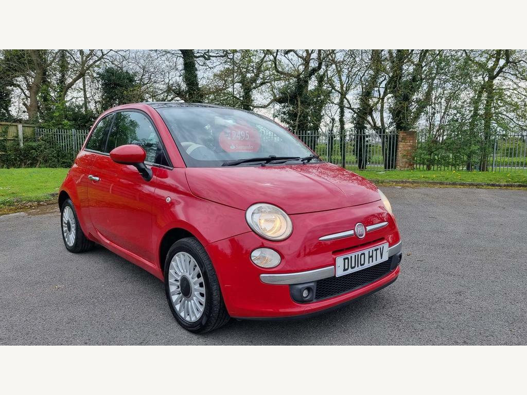 Compare Fiat 500 1.2 Lounge Euro 5 Ss DU10HTV Red
