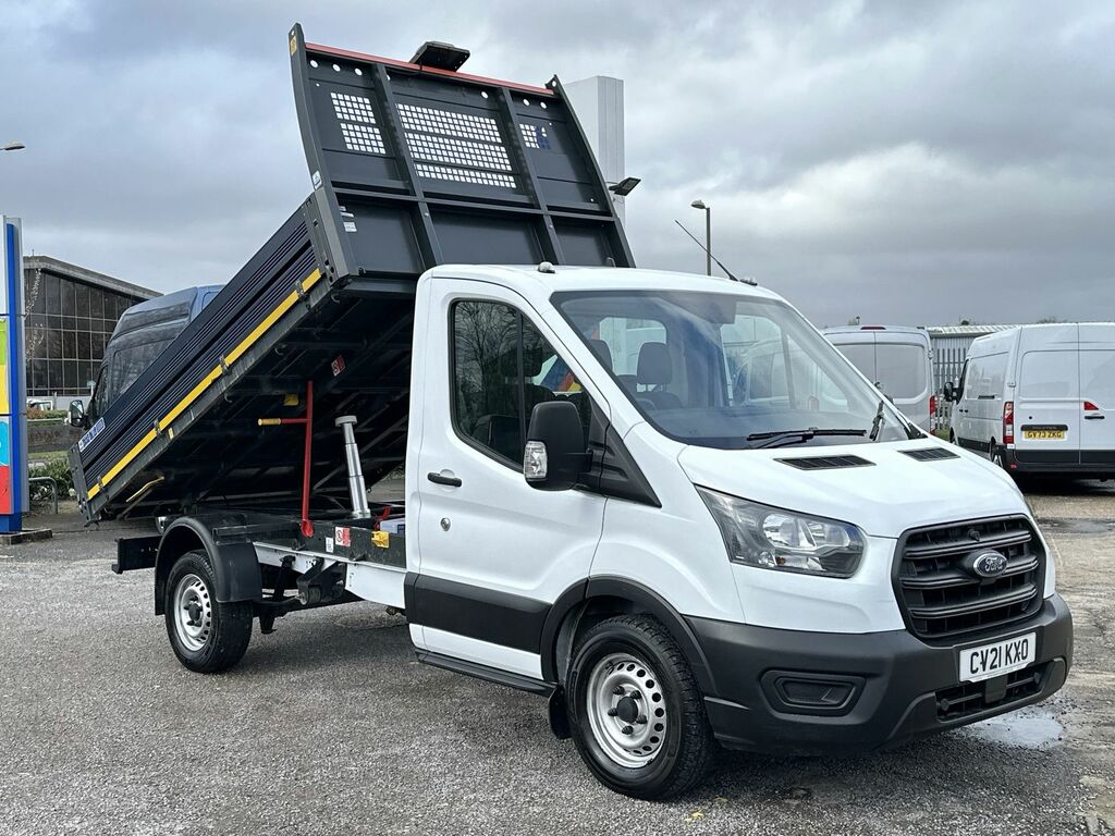 Compare Ford Transit Custom 2.0 Ecoblue 130Ps Leader Tipper 1 Way CV21KXO White