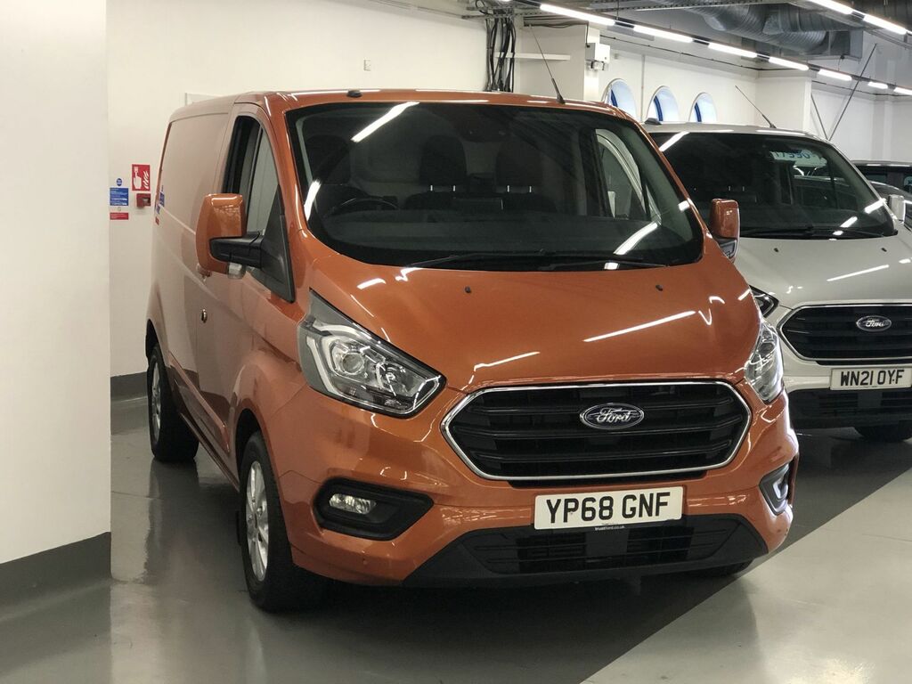 Compare Ford Transit Custom 2.0 Ecoblue 130Ps Low Roof Limited Van YP68GNF Orange