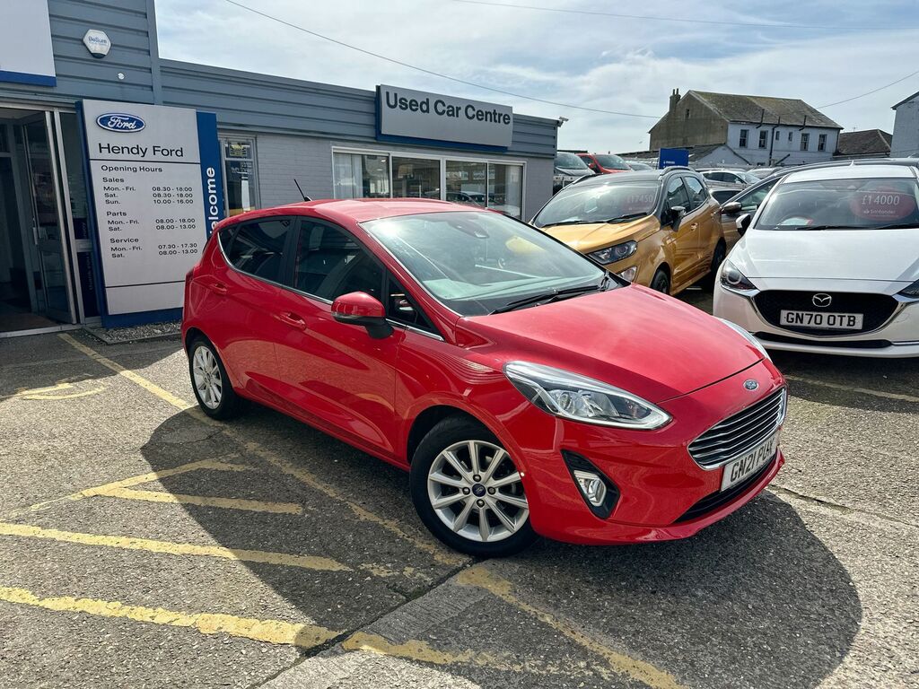 Compare Ford Fiesta 1.0 Ecoboost Hybrid Mhev 125 Titanium GN21PUX Red