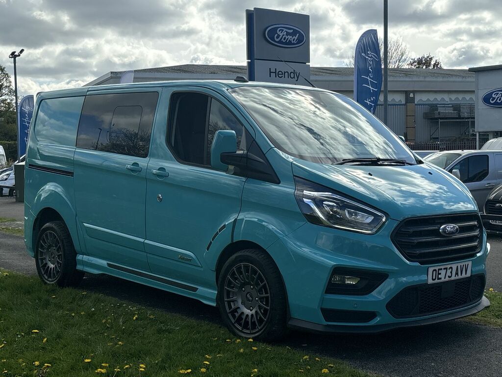 Compare Ford Transit Custom 2.0 Ecoblue 170Ps Low Roof Dcab Limited Van OE73AVV Blue