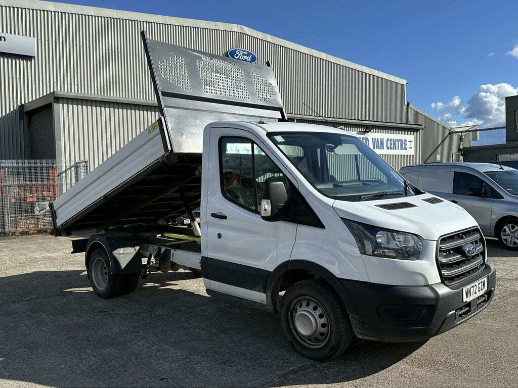Compare Ford Transit Custom 2.0 Ecoblue 130Ps Leader Tipper 1 Way WN72GZM White
