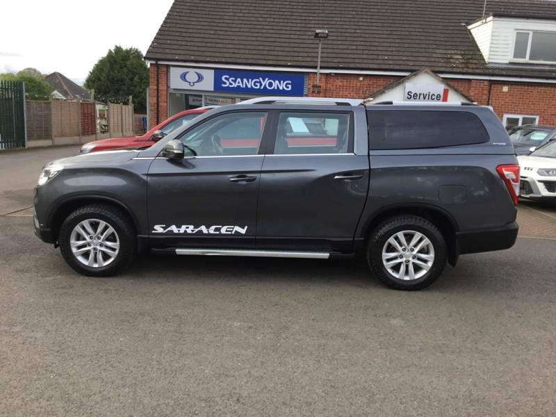 Compare SsangYong Musso 2.2D Saracen Double Cab Pickup 4Wd Euro 6 RF21NZH Grey
