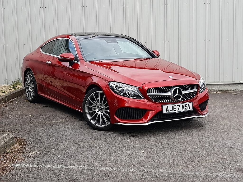 Compare Mercedes-Benz C Class C200 Amg Line AJ67MSV Red