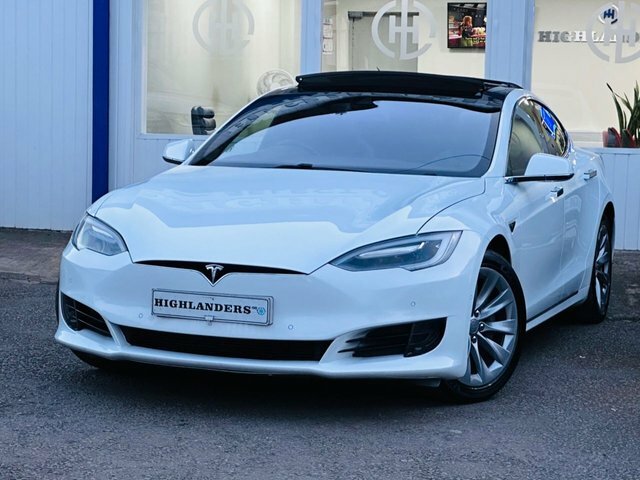 Compare Tesla Model S 75 315 Bhp Open Panoramic Roof Highway LF66SXJ White