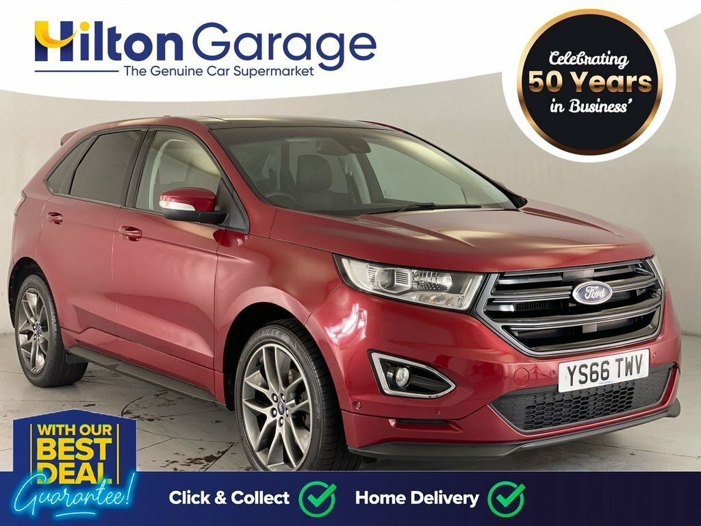 Compare Ford Edge 2.0 Sport Tdci 177 Bhp YS66TWV Red