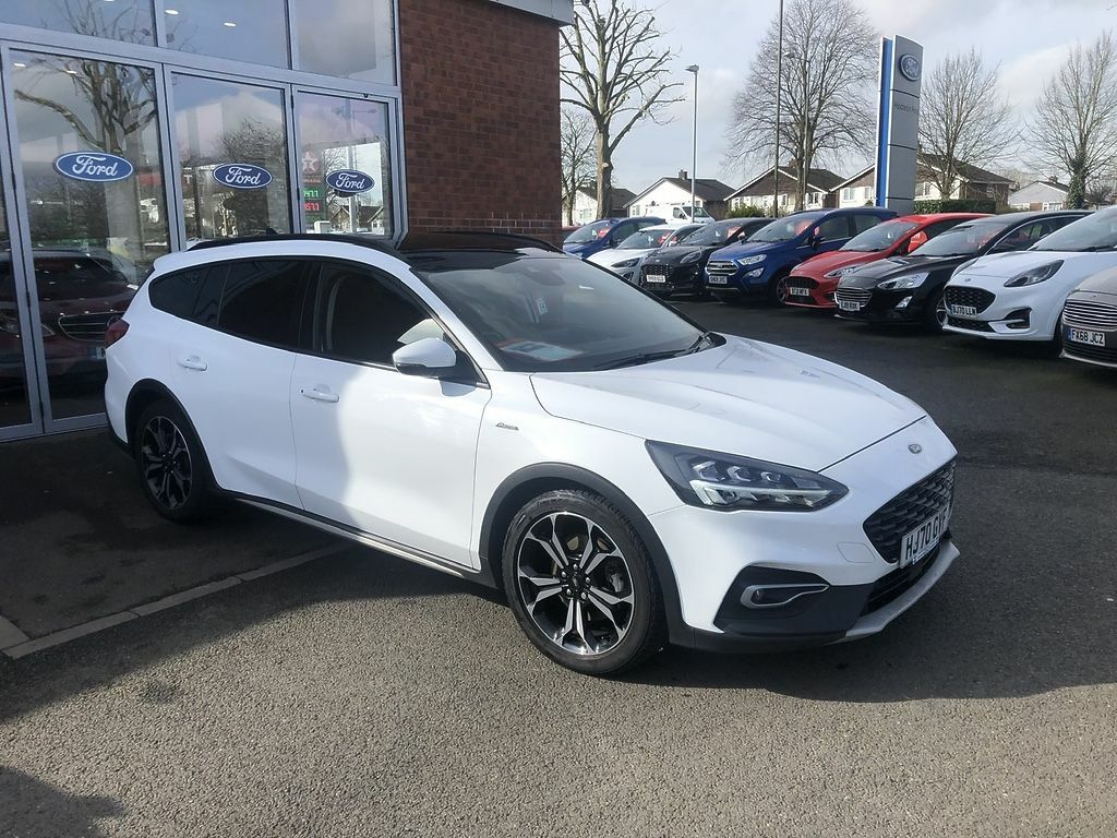 Compare Ford Focus 1.0T Ecoboost Mhev Active X Edition Estate Pet HJ70GVF White