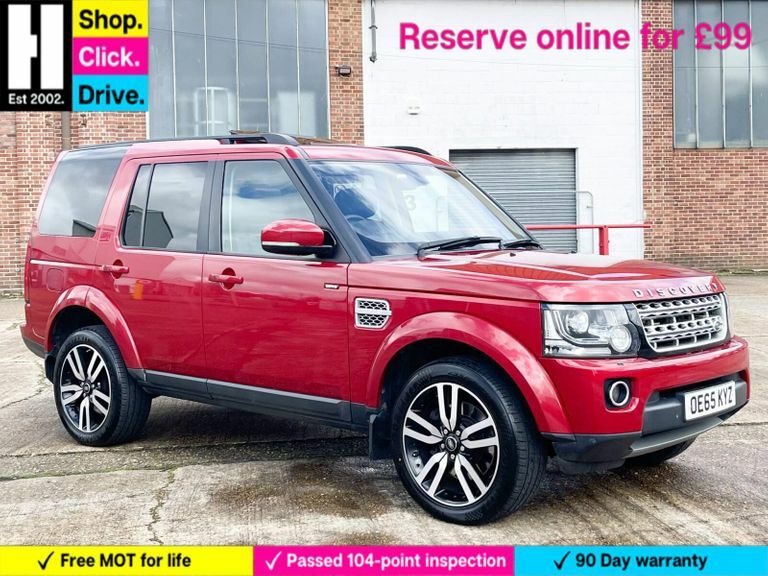 Compare Land Rover Discovery 3.0 Sd V6 Hse Luxury 4Wd Euro 6 Ss OE65KYZ Red