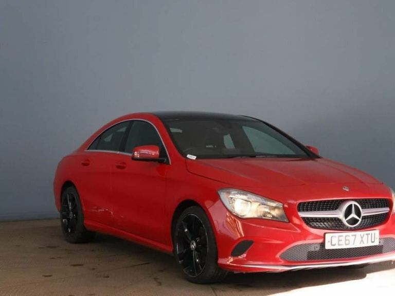 Compare Mercedes-Benz CLA Class 1.6 Cla180 Sport Coupe 7G-dct Euro 6 Ss CE67XTU Red